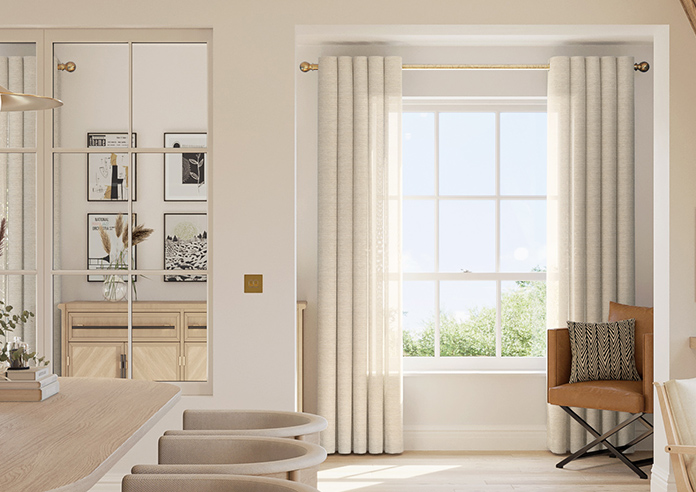 Sahara Voile, Metallic Sand - Made to Measure Curtains - Image 3